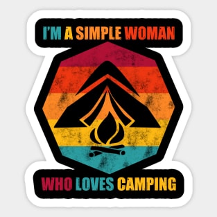 Retro Camping Sticker